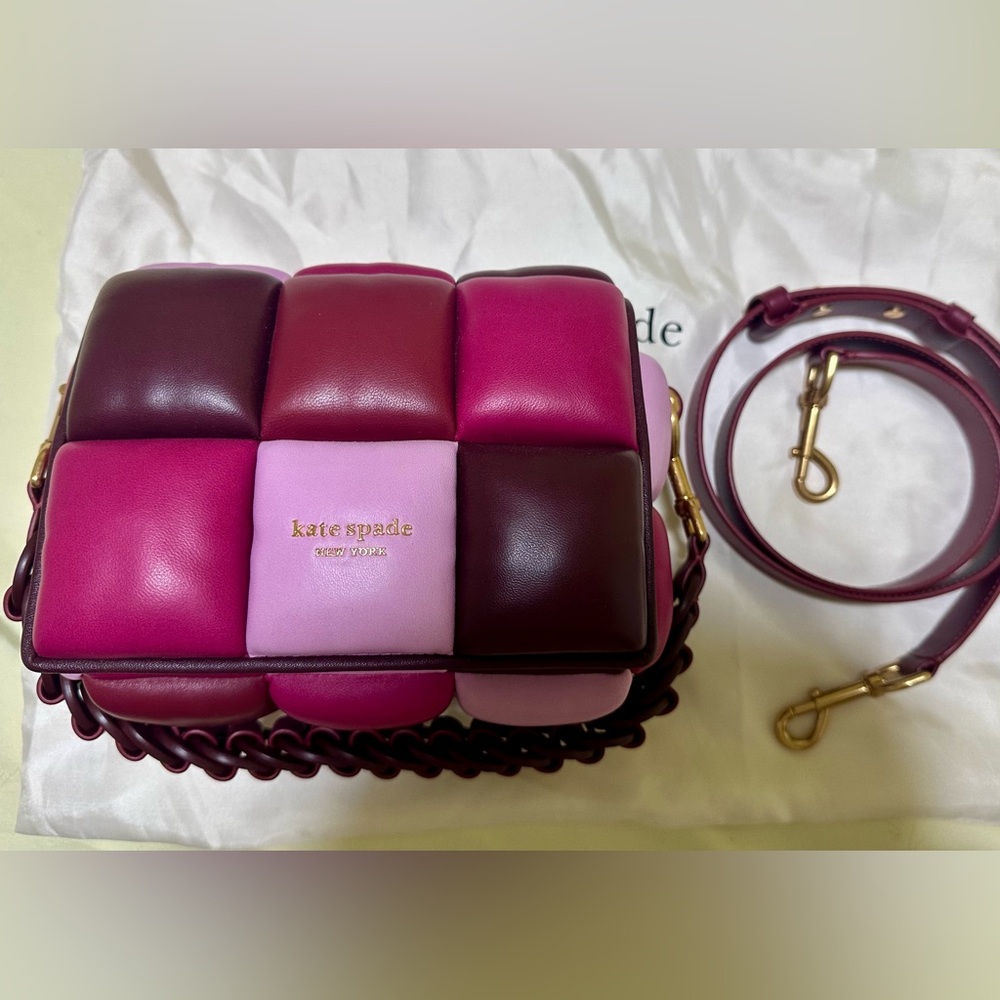 Kate Spade Color Block Leather Pink Boxxy Bag